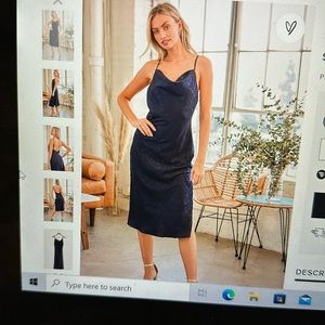 Lulu's "You're My Type" slip dress, small